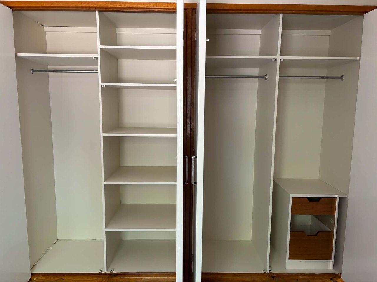 Built-in robe refinished